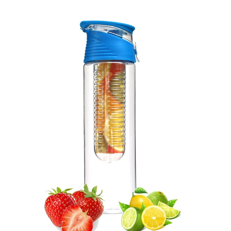 Športová fľaša na vodu s citrónom