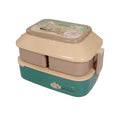 Prenosný priehradkový box na obed s lyžičkami