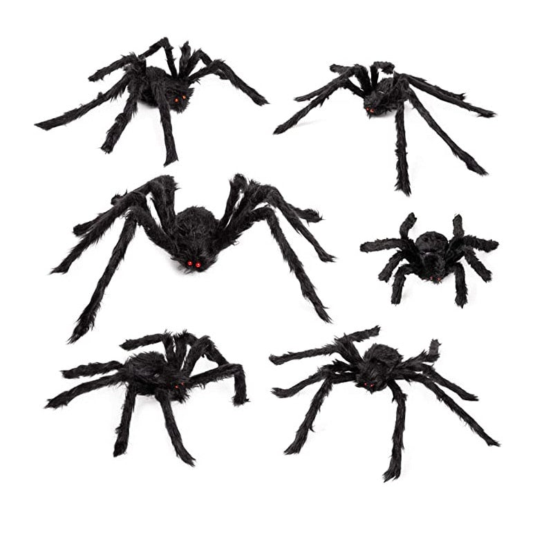 Čierny strašidelný obrí pavúk