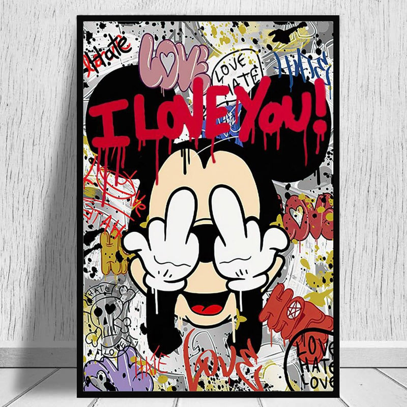 Nástenný umelecký plagát Mickey Mouse