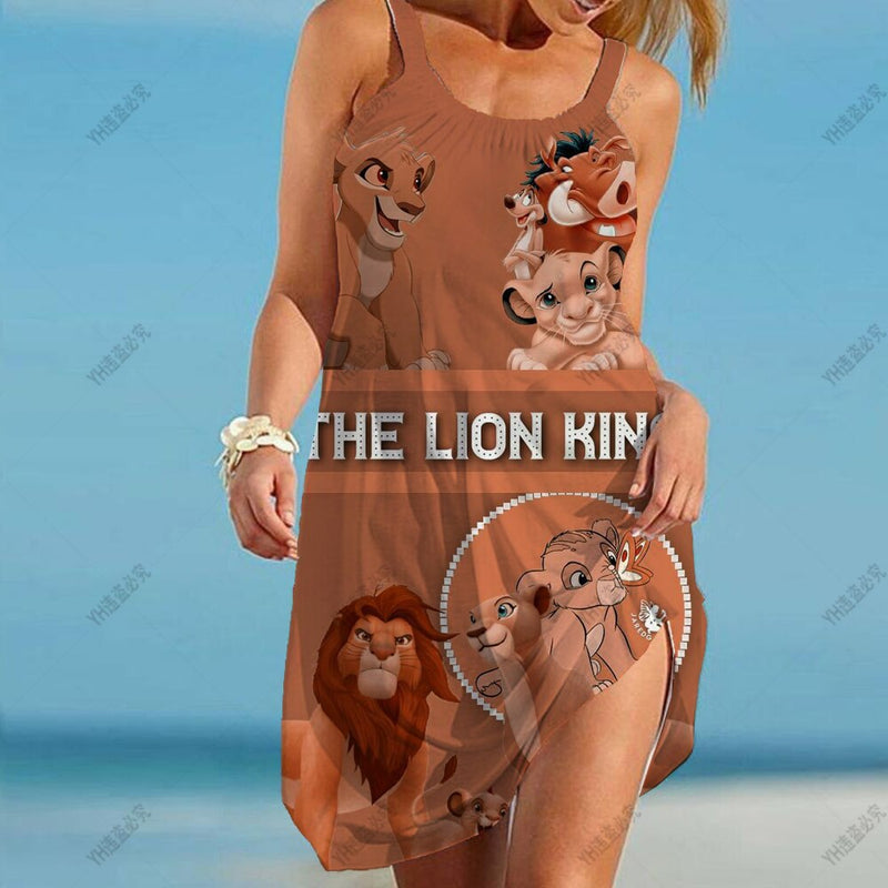 Dámske plážové šaty Leví kráľ