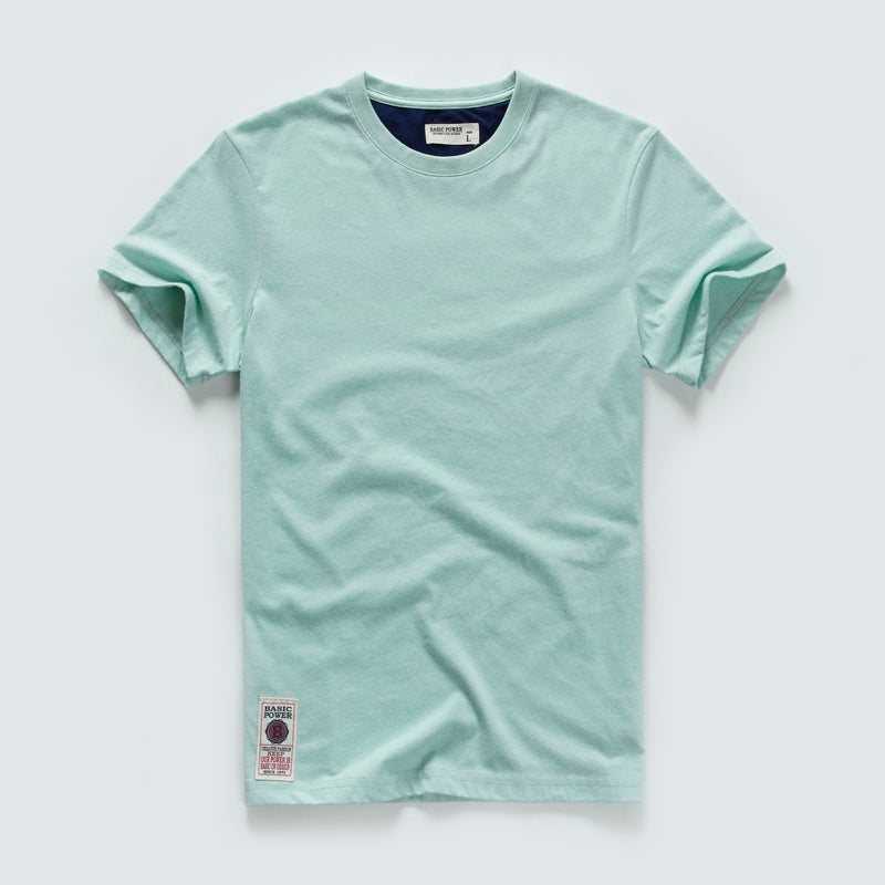 Pánske bavlnené jednofarebné tričko