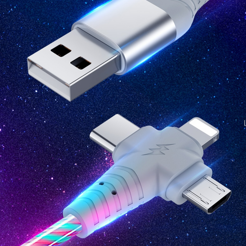 Svietiaci USB napájací kábel na iPhone