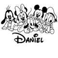 Personalizované nálepky na stenu Mickey Mouse