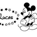 Personalizované nálepky na stenu Mickey Mouse