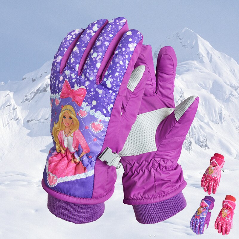 Dievčenské lyžiarske rukavice