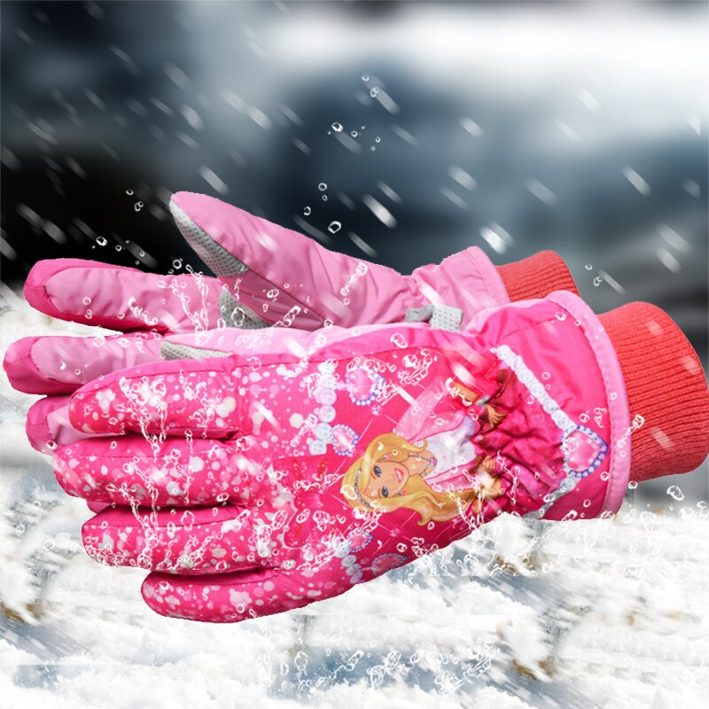 Dievčenské lyžiarske rukavice