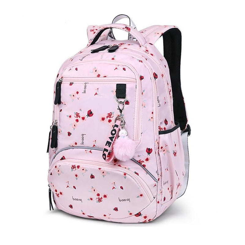 Dievčenský školský ruksak s jemným vzorom