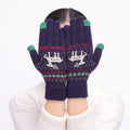 Dámské rukavice s vianočným vzorom