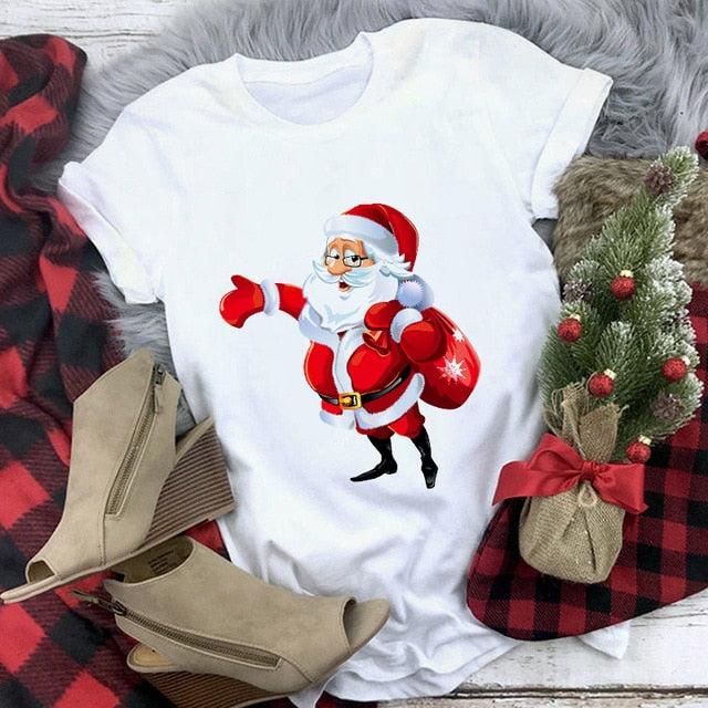 Dámske tričko s vianočnou potlačou