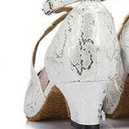 Dámske biele tanečné topánky (Výpredaj)