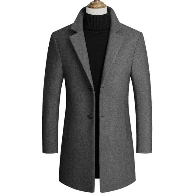 Pánský jednoduchý kabát (Výpredaj)