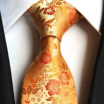 Pánska kravata s kvetinovou potlačou (Výpredaj)