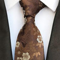 Pánska kravata s kvetinovou potlačou