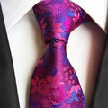 Pánska kravata s kvetinovou potlačou