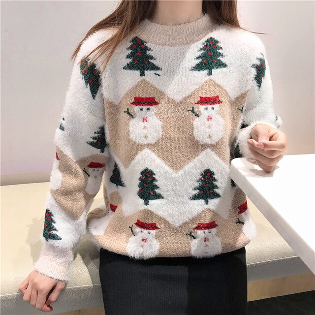 Dámsky vianočný sveter farebný