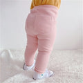 Detské legínové nohavice s rebrovým vzorom