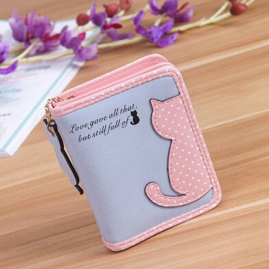 Dámska peňaženka s mačkou