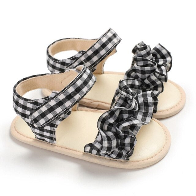 Dievčenské letné sandále z imitácie kože