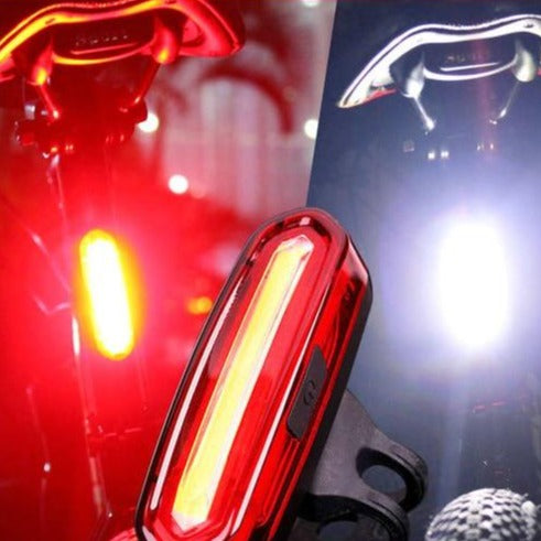 Zadné červené svetlo na bicykel