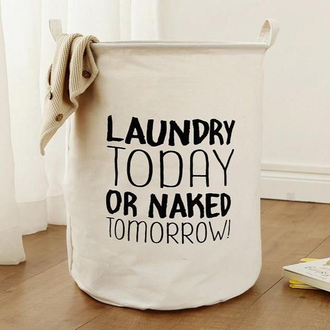 Kôš na prádlo s nápisom