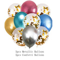 Metalické narodeninové balóny