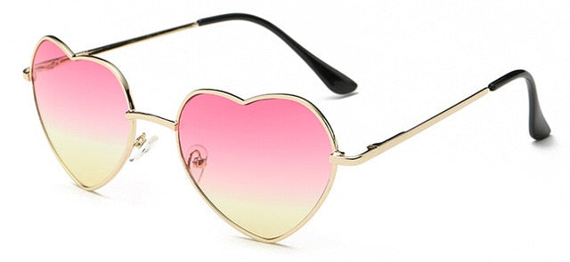 Dámske slnečné okuliare v tvare srdca