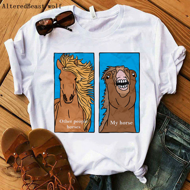Dámske tričko s koňom