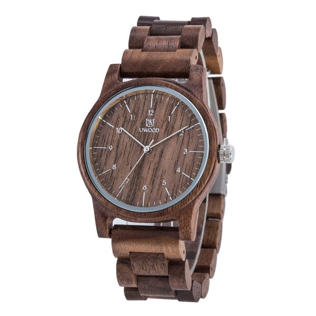 Pánske drevené náramkové hodinky