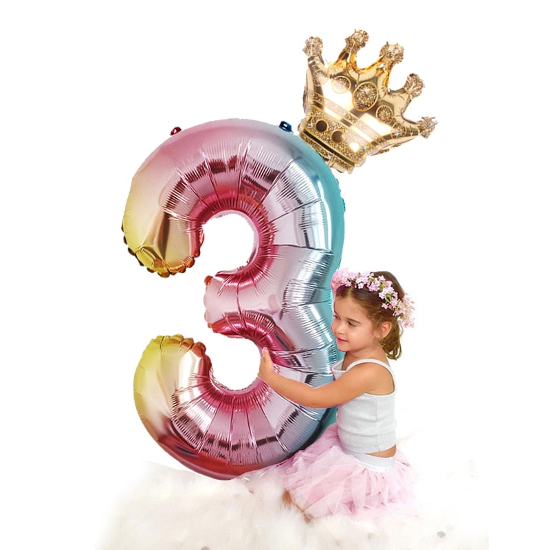 Fóliové narodeninové balóny s číslom
