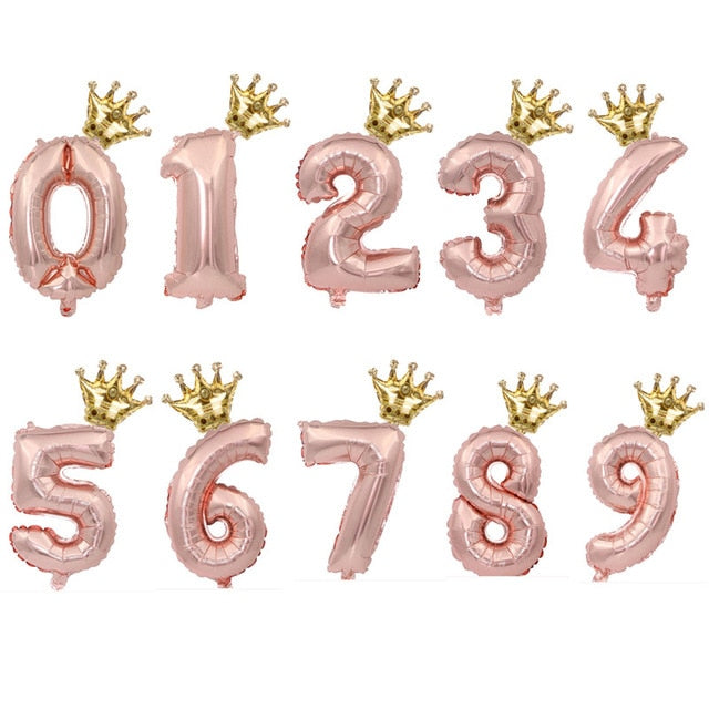Fóliové narodeninové balóny s číslom