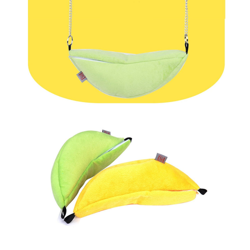 Hojdačka pre škrečka v tvare banánu