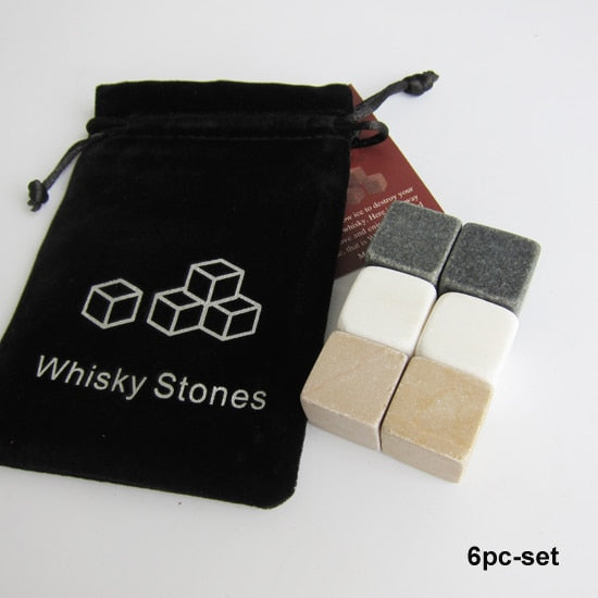 Kamenné chladiace kocky do whiskey