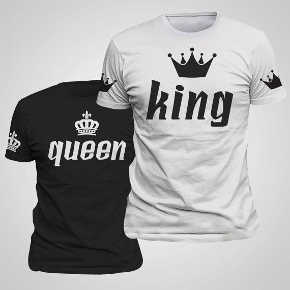 Tričko s nápisom King alebo Queen