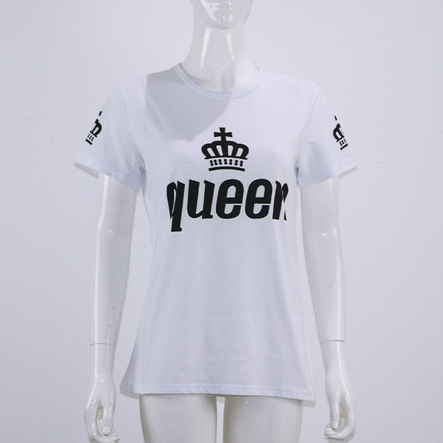 Tričko s nápisom King alebo Queen