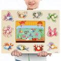 Detské drevené puzzle rôznych motívov