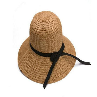 Slamený jednofarebný klobúk