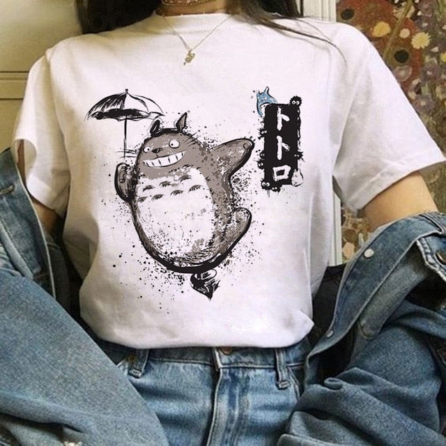Dámske tričko s potlačou Totoro