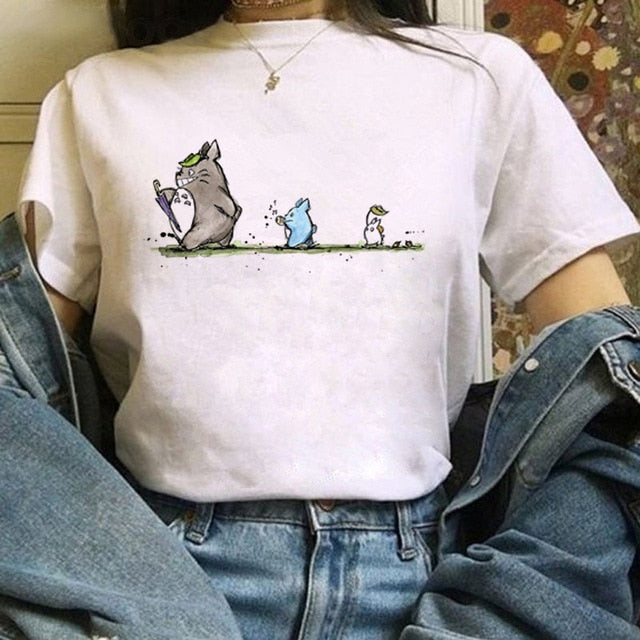 Dámske tričko s potlačou Totoro