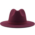 Unisex jesenný vlnený klobúk