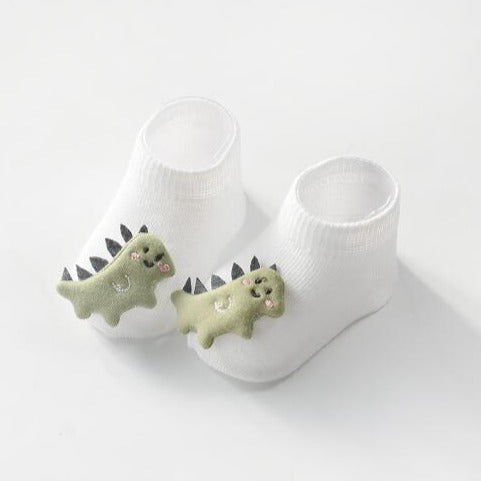 Detské protišmykové ponožky s 3D zvieratkom