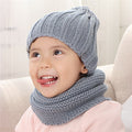 Detská pletená čiapka a nákrčník