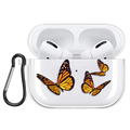 Transparentný obal na Airpods s motýlikmi