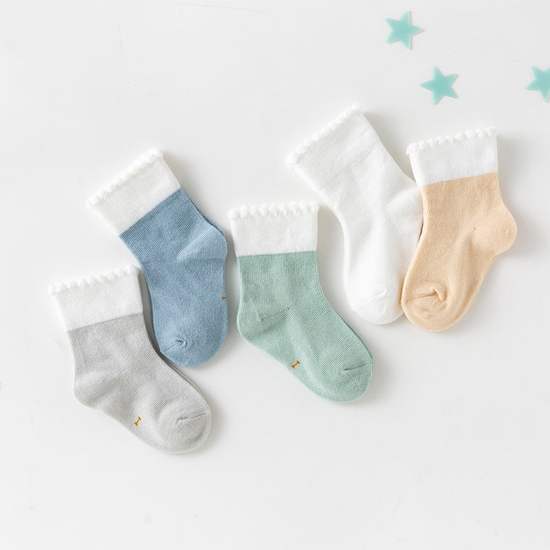 Ponožky pre novorodenca 5 párov