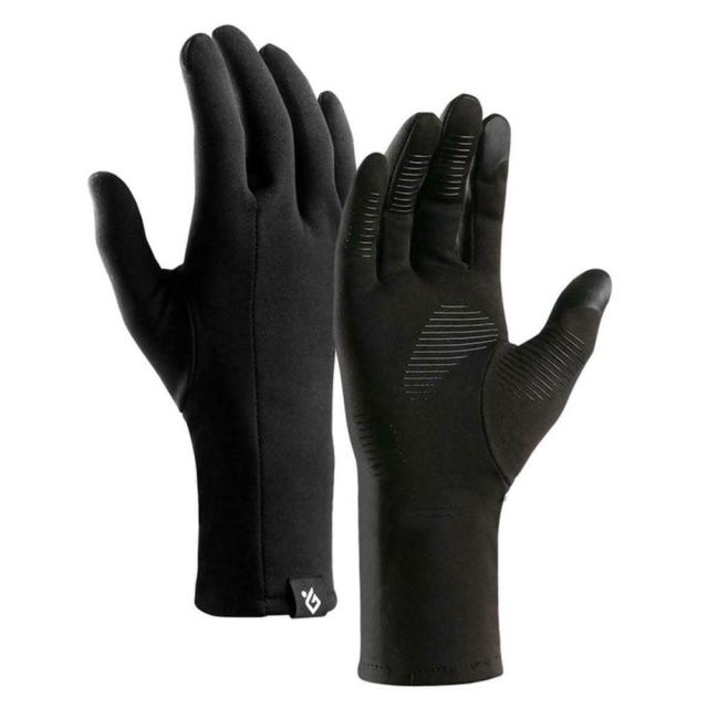Lyžiarske čierne tenké rukavice