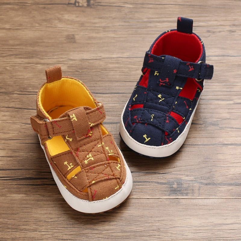Chlapčenské textilné sandále s potlačou