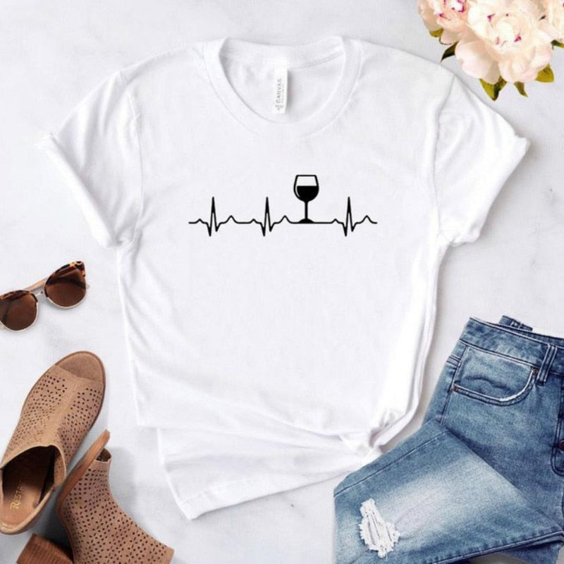 Dámske tričko s vínom