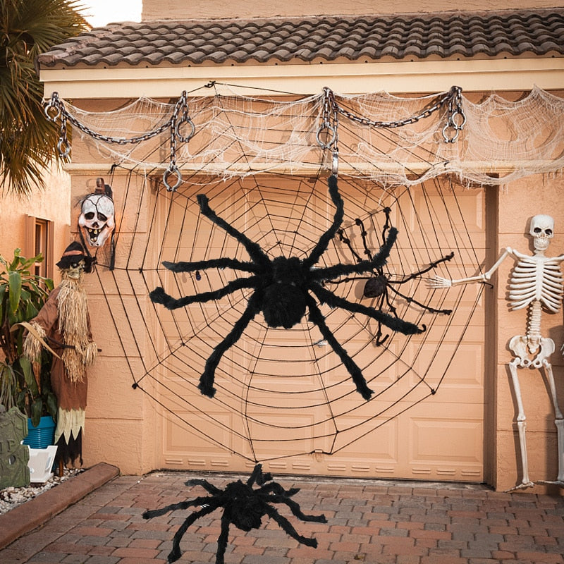 Gigantický pavúk na Halloween