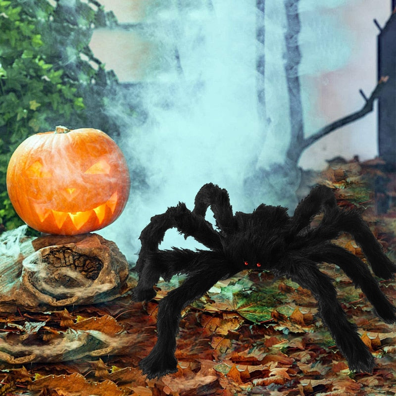 Gigantický pavúk na Halloween