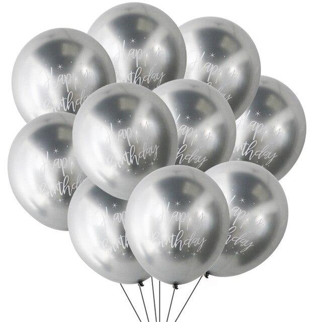 Metalické narodeninové balóny